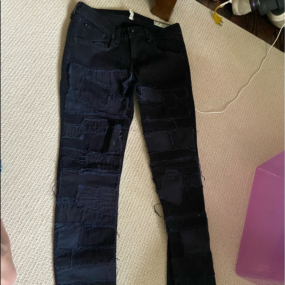 Rag and bone distressed skinny jeans